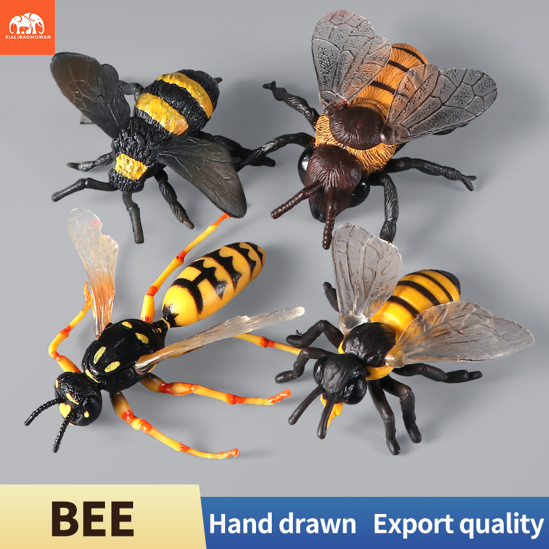 Model Kit Brand - シミュレーション野生動物モデルアクションフィギュア蜂バンブルビーキラー蜂昆虫動物ミニチュア置物おもちゃ子供クリスマスギフト