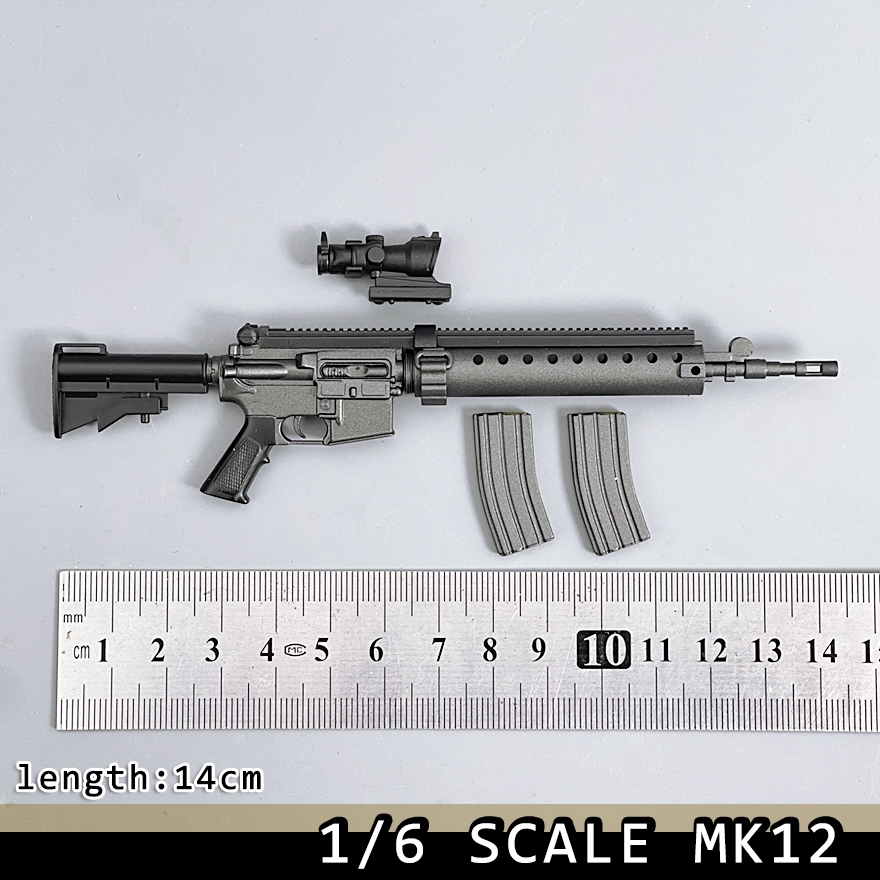 Model Kit Action Figure - 1/6スケール MK12 SPR スナイパーライフル モデルキット プラスチック組み立て式