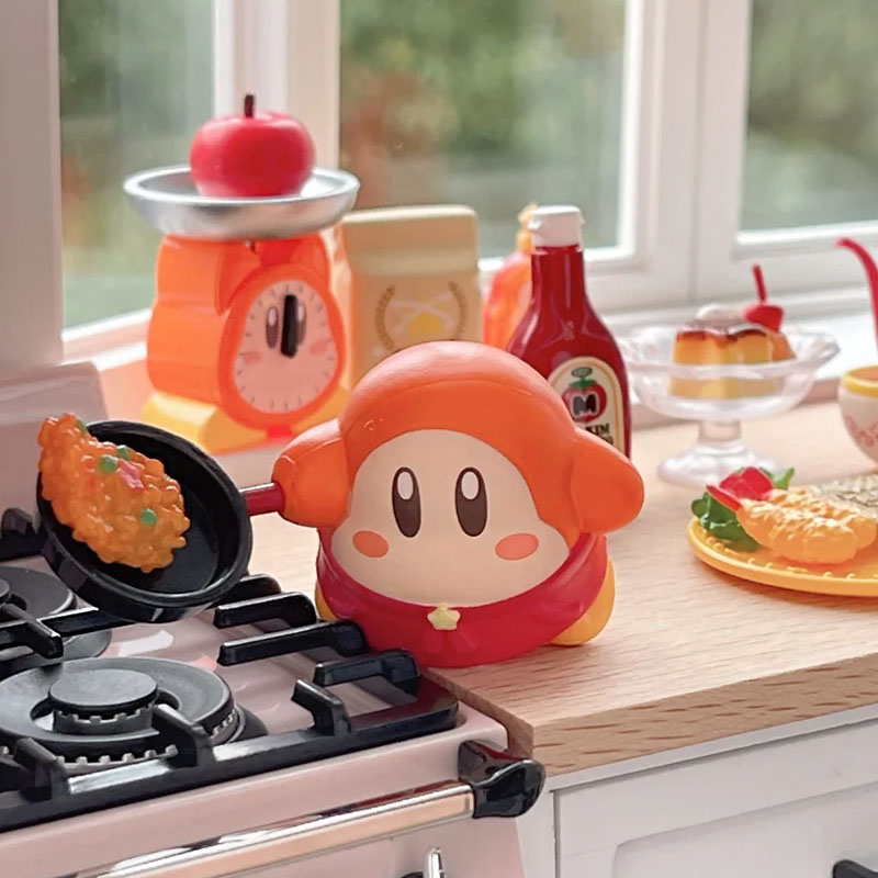 Model Kitchen Set Pvc - ReMent カービィキッチンブラインドボックスかわいい調理器具食品ミニチュアセットおもちゃモデルかわいいアニメデスクトップ装飾品