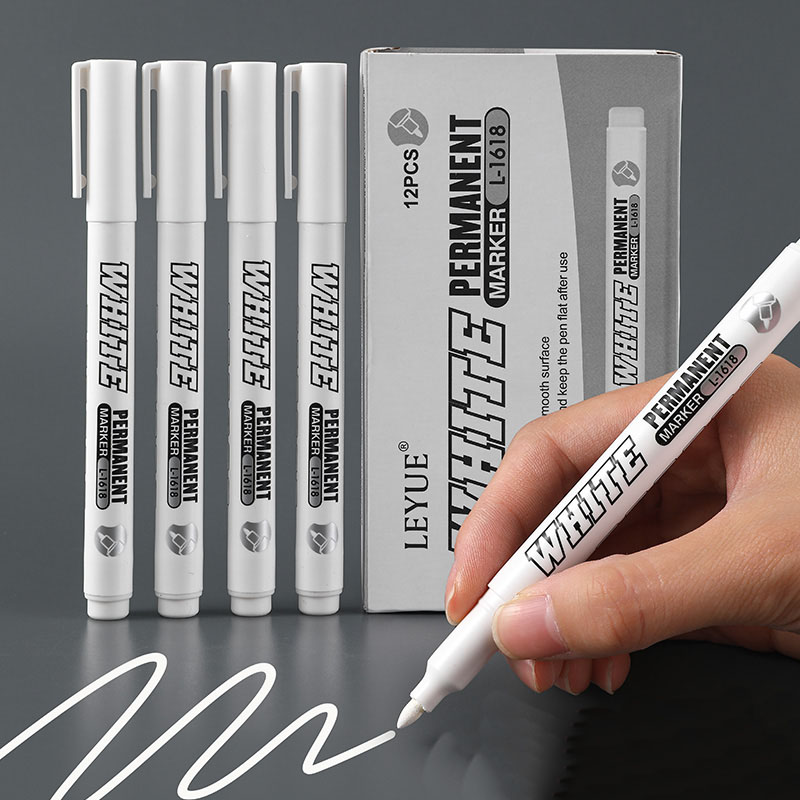 Model Kit Markers - 新しい 1/2/3 個防水金属マーカー永久白ペイントペン洗濯アート絵画落書きペン生地木材革 Marker1MM