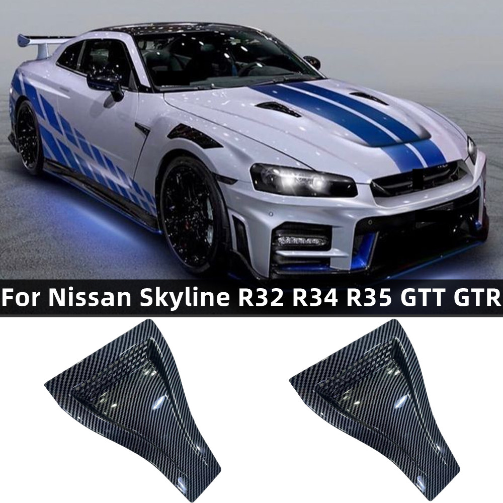 Model Kit R34 - 日産スカイライン用ユニバーサルエンジンフード,車の排気口,外部部品,r32,r33,r34,r35,gtr,gtt