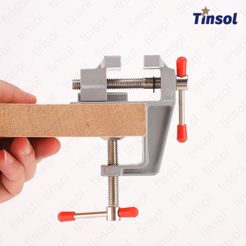 Model Kit Vise - TINSOL 3.5インチ多機能ミニアルミベンチバイス クランプ式テーブルバイス ジュエリー製作、趣味の工芸、小物DIY、固定用