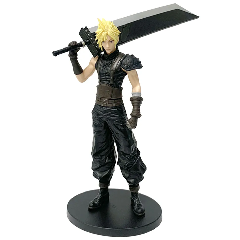 Model Kit Final Fantasy - 2026 ホット 22 センチメートルリメイクバージョンアミンフィギュアクラウドストライフ PVC アクションフィギュアコレクタブルモデルおもちゃクリスマスギフト男の子のため