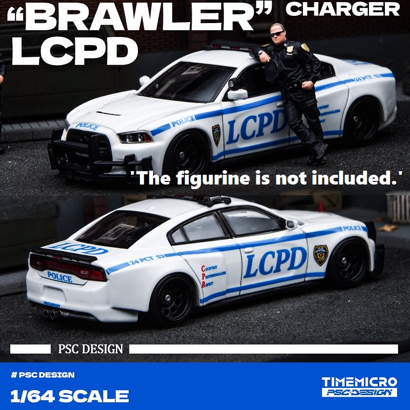 Model Kit R34 - 【先行販売】タイムマイクロ×PSC DESIGN 1:64 インプレッサ「レイダー」グレー/チャージャー「ブラウラー」ポリス/GT3 RS BEETLE/R34