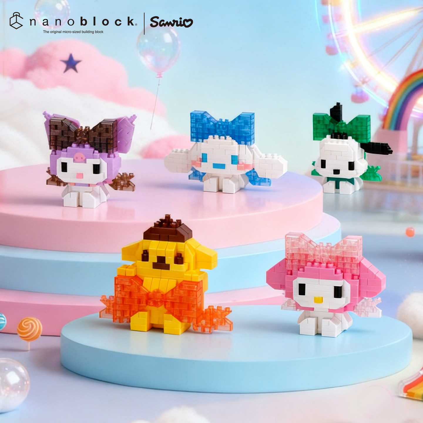 Model Kit Girls - ナノブロック サンリオ マイクロビルディングブロック 正規品 ビッグリボンシリーズ シナモロール