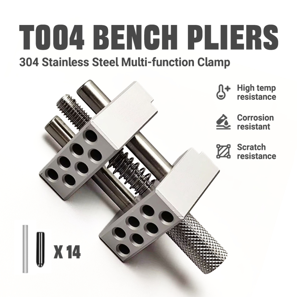 Model Kit Vise - ポータブルワークベンチバイスキット T004 ステンレス製 4面クランプシステム 幅広い形状に対応 ミリタリーモデル製作ホビーツール