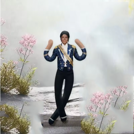新しいスタイルのマイケル・ジャクソンコスプレ小道具人形、抽象 - Model Kit Joints のレビューと価格