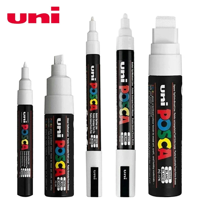 Posca ホワイトマーカーブラシ、永久防水色褪せない高光沢 - Model Kit Markers のレビューと価格