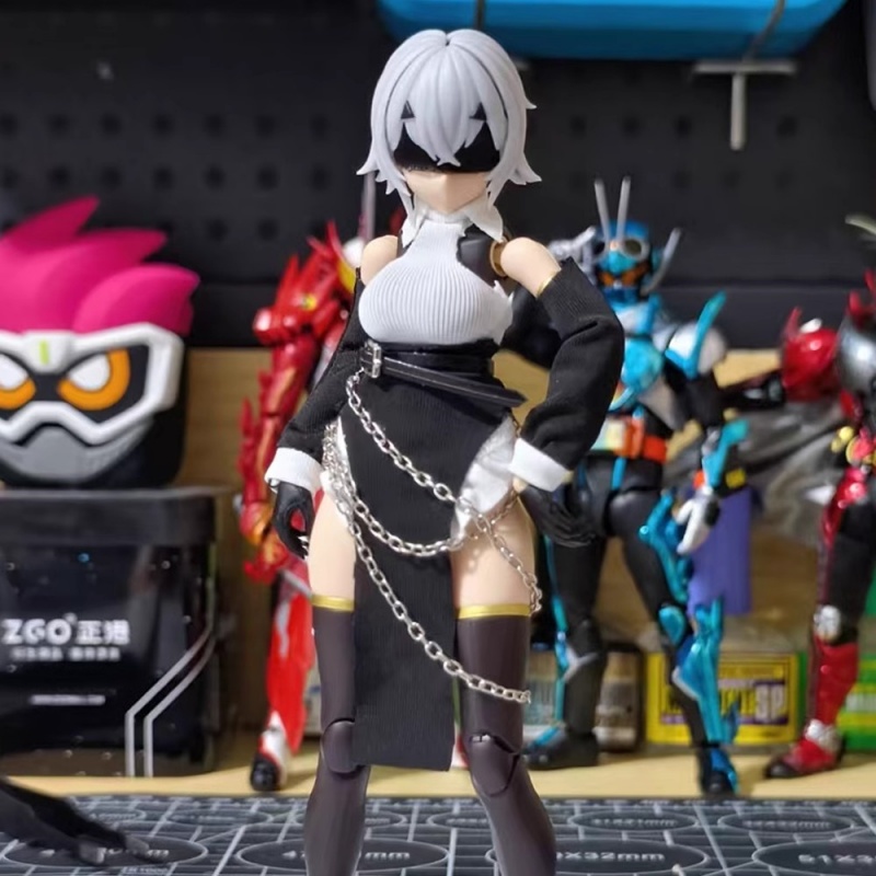 1/12 スケール色オフショルダートップ黒ハーフスカートウエ - Model Kit Girls のレビューと価格