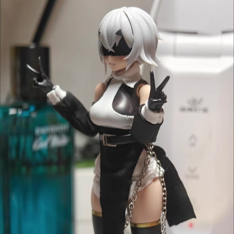 1/12 スケール色オフショルダートップ黒ハーフスカートウエ - Model Kit Girls のレビューと価格