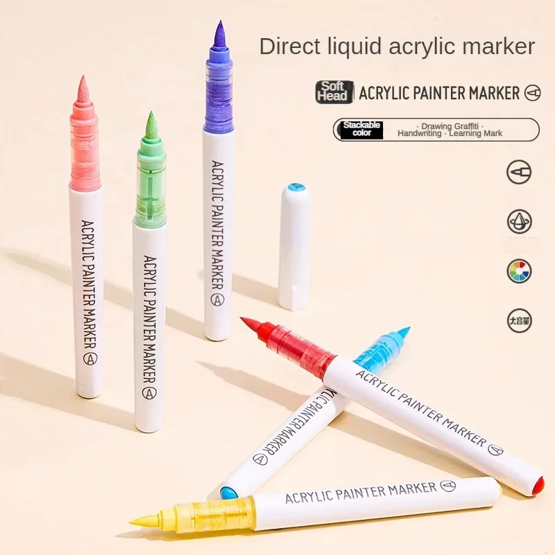 LANGUO 171/9色 直接塗布 アクリル絵の具ペン ブ - Model Kit Markers のレビューと価格