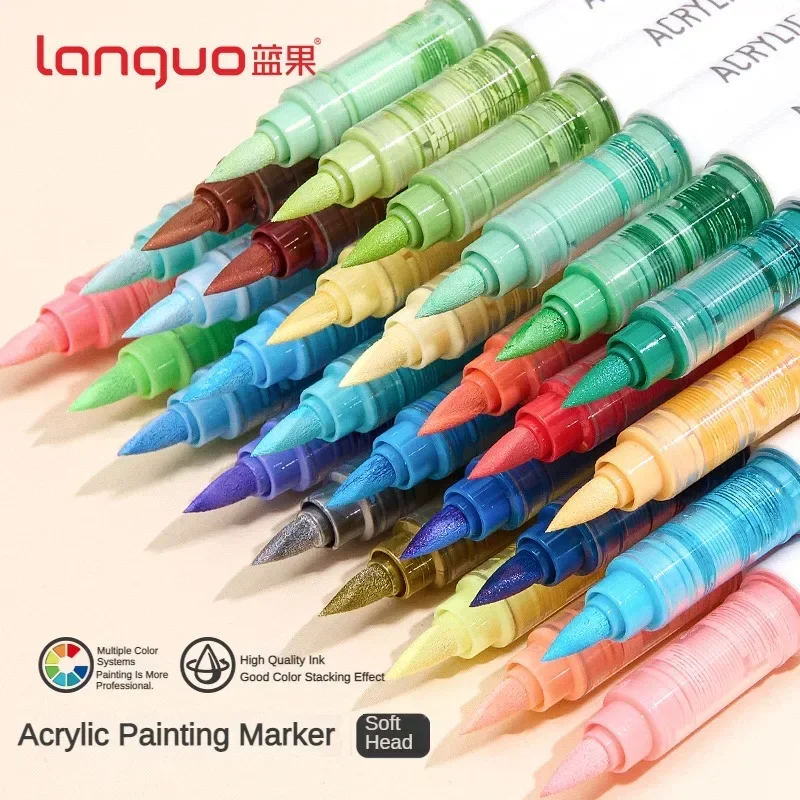 LANGUO 171/9色 直接塗布 アクリル絵の具ペン ブ - Model Kit Markers のレビューと価格