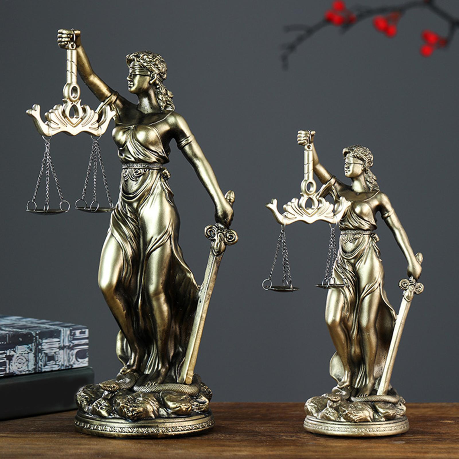 正義の女神像、正義のスケール彫刻、樹脂製、弁護士事務所の装飾 - Model Kit Judge のレビューと価格