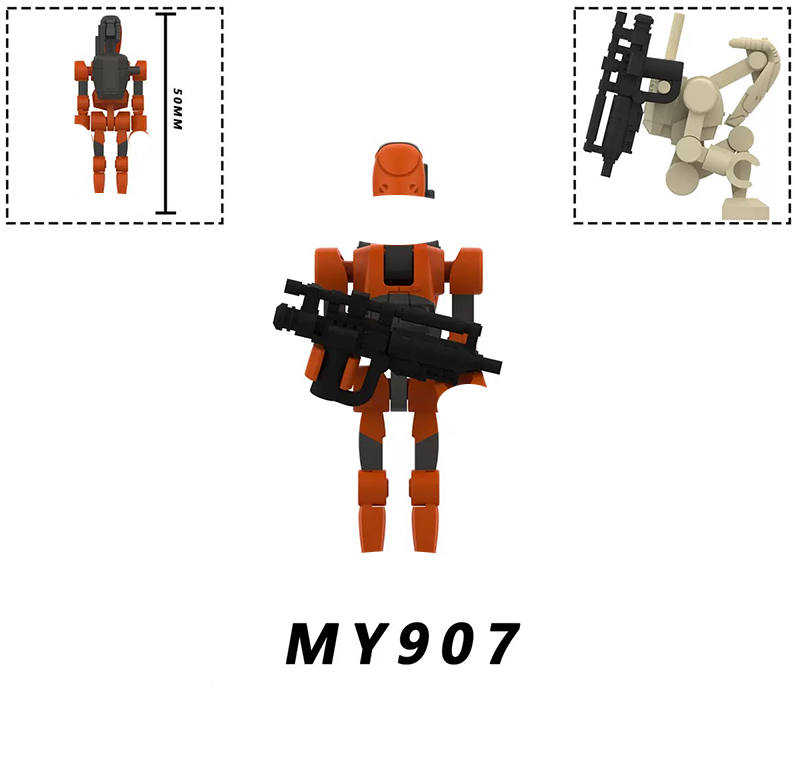 MY901-MY910 ビルディングブロック ウォーリアーモ - Model Kit Action Figure のレビューと価格