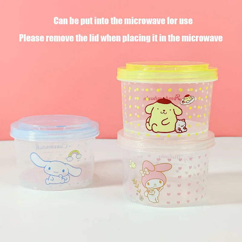 キティ弁当箱セット 3個入り 可愛い重ねて使える蓋付き丸型ラ - Model Kitchen Set Pvc のレビューと価格